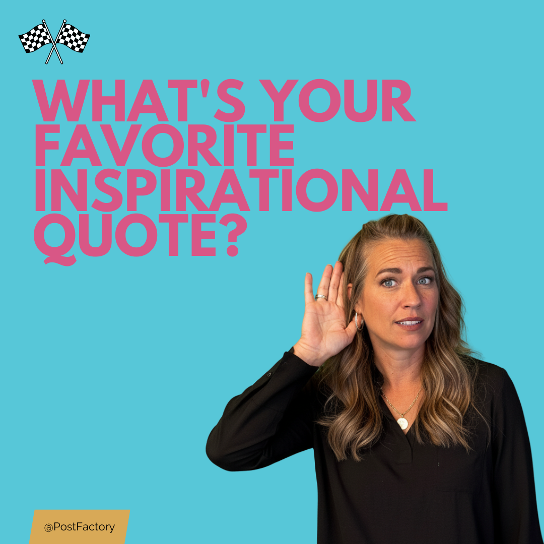 Template example with inspirational quote